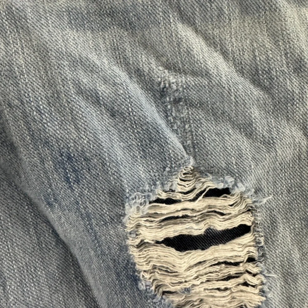 Soho Jeans New York Boyfriend Jeans Womens 18 Light Wash Distressed Ombre Good